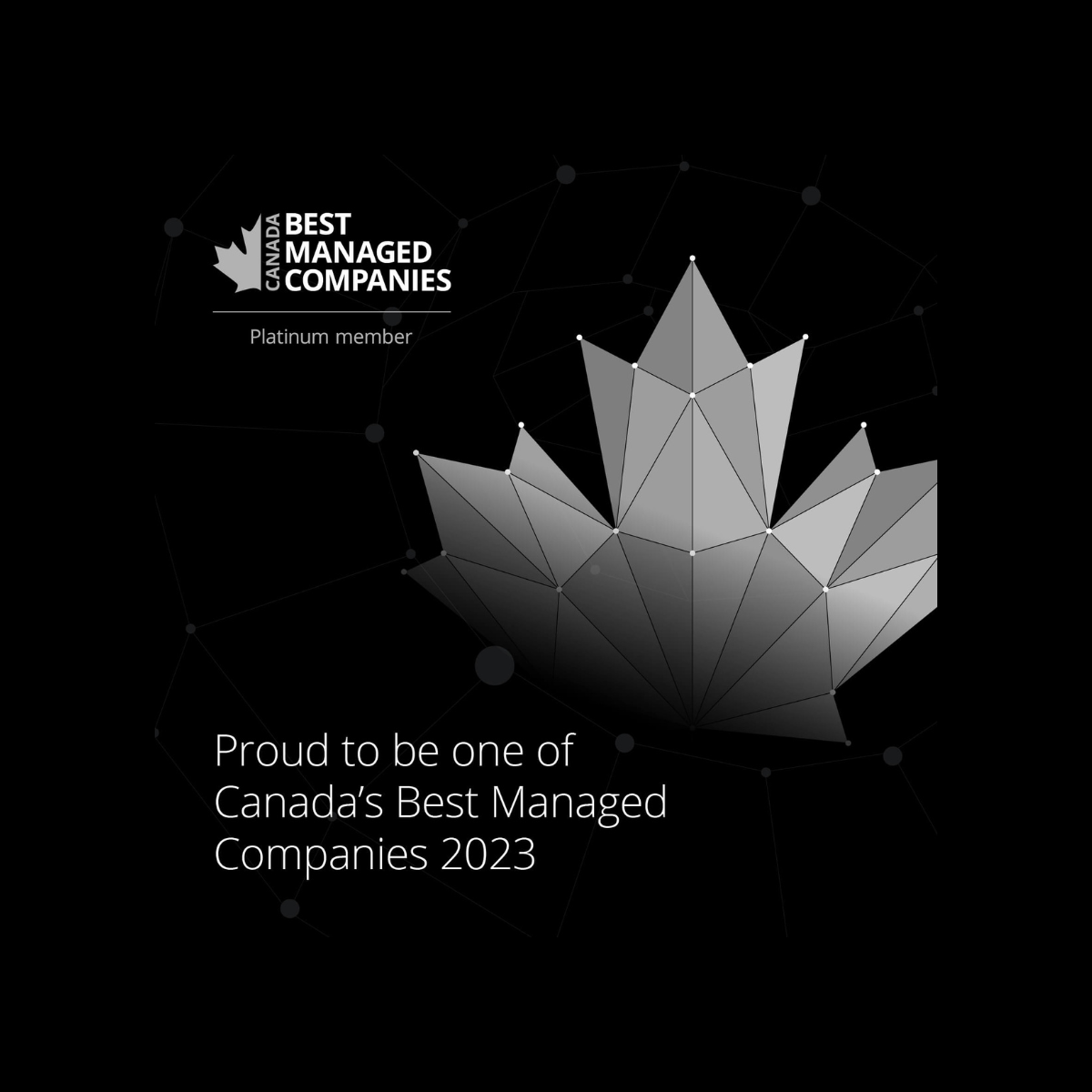 Arpi's Best Managed Companies Platinum Member Award 2023