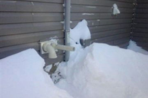 Snow can block your furnace vent and cause your furnace to stop working